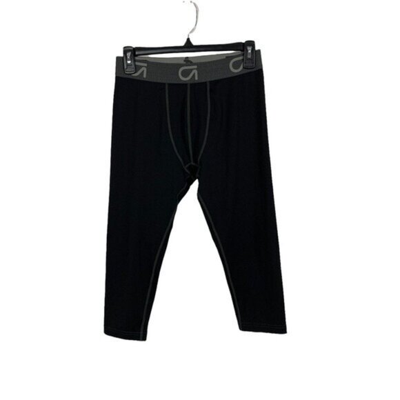 Gap Pants Large Black Crop Streetwear Minimalist Casual Everyday - Picture 1 of 5